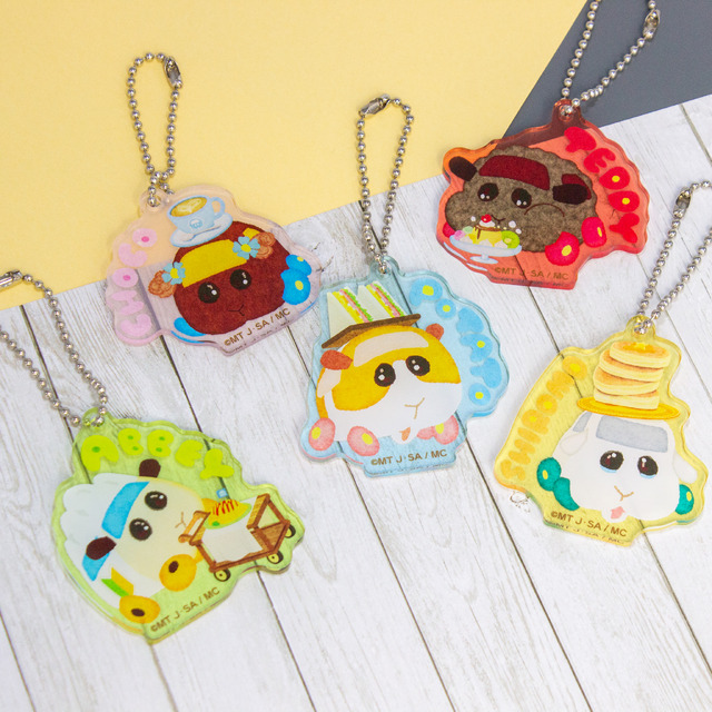 「Mogu Mogu モルカー Restaurant」アクリルキーホルダー（ランダム5種）（C）見里朝希 JGH・シンエイ動画／モルカーズ