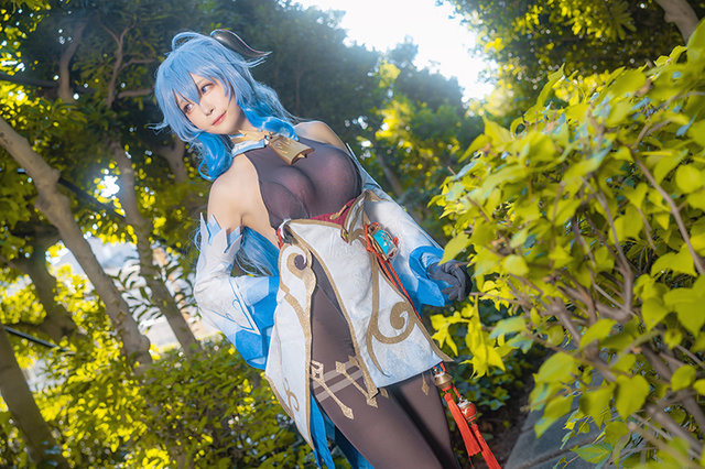 『原神』甘雨／モデル：箱ネコ（@hakonyanya）、撮影：乃木章（@Osefly）