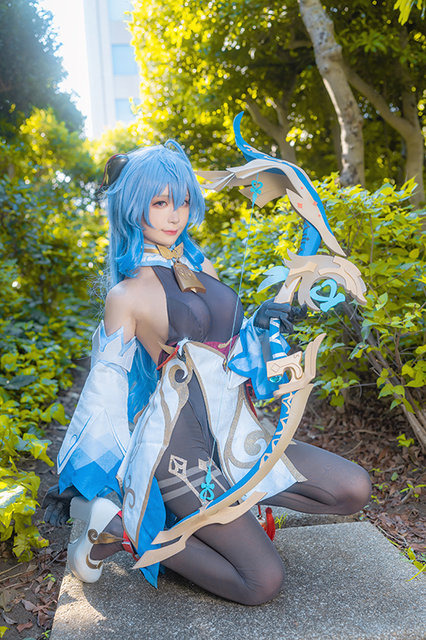 『原神』甘雨／モデル：箱ネコ（@hakonyanya）、撮影：乃木章（@Osefly）