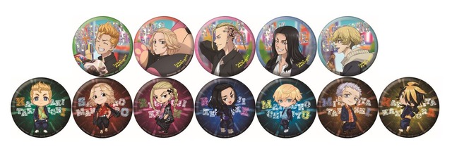 「『東京リベンジャーズ』×ナムコキャンペーン」ホログラム缶バッジ（C）和久井健・講談社／アニメ「東京リベンジャーズ」製作委員会