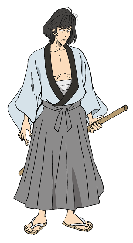 『ルパン三世 PART6』キャラ設定画 石川五ェ門 原作：モンキー・パンチ（C）TMS・NTV