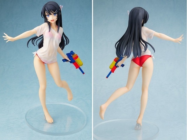 1/7スケール塗装済み完成品フィギュア 青春ブタ野郎はバニーガール先輩の夢を見ない 桜島麻衣 水鉄砲デートver. 再販 (C)2018 鴨志田 一／ＫＡＤＯＫＡＷＡ　アスキー・メディアワークス／青ブタ Project