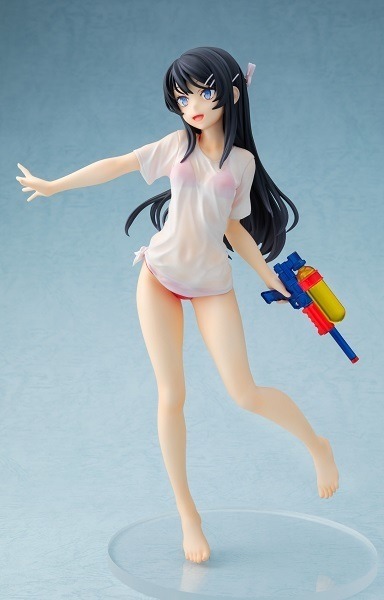 1/7スケール塗装済み完成品フィギュア 青春ブタ野郎はバニーガール先輩の夢を見ない 桜島麻衣 水鉄砲デートver. 再販 (C)2018 鴨志田 一／ＫＡＤＯＫＡＷＡ　アスキー・メディアワークス／青ブタ Project