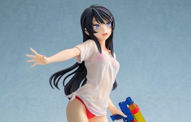 1/7スケール塗装済み完成品フィギュア 青春ブタ野郎はバニーガール先輩の夢を見ない 桜島麻衣 水鉄砲デートver. 再販 (C)2018 鴨志田 一／ＫＡＤＯＫＡＷＡ　アスキー・メディアワークス／青ブタ Project