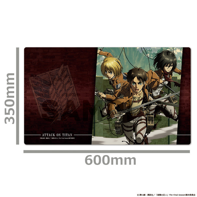 『進撃の巨人』キャラクターラバーマット（C）諫山創・講談社／「進撃の巨人」The Final Season製作委員会