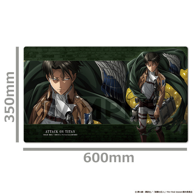 『進撃の巨人』キャラクターラバーマット（C）諫山創・講談社／「進撃の巨人」The Final Season製作委員会