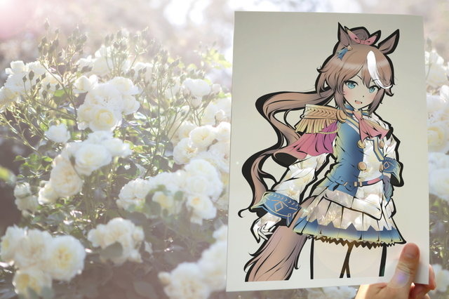 『ウマ娘』マックイーンの“あまりにも可憐な切り絵”が大注目！その発想は「素敵すぎる」―新作・テイオーも美しい…