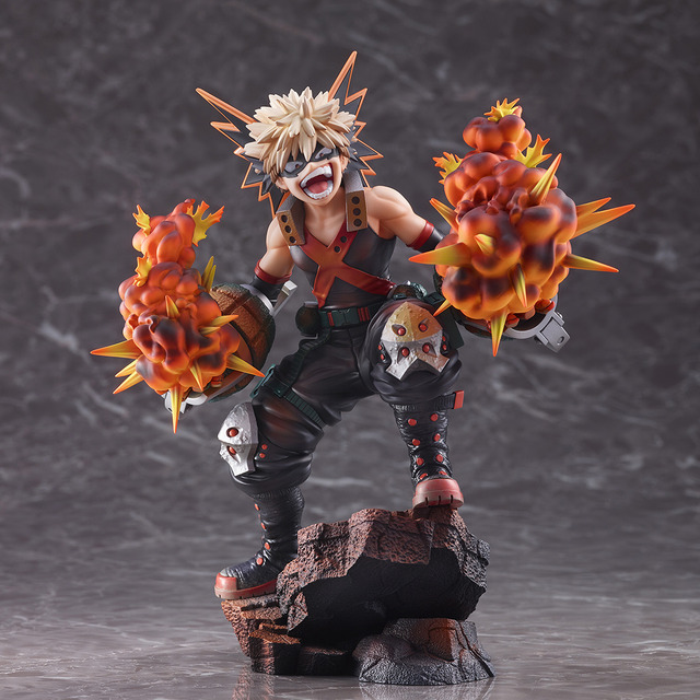 僕のヒーローアカデミア」緑谷出久＆爆豪勝己がフィギュア化 躍動感