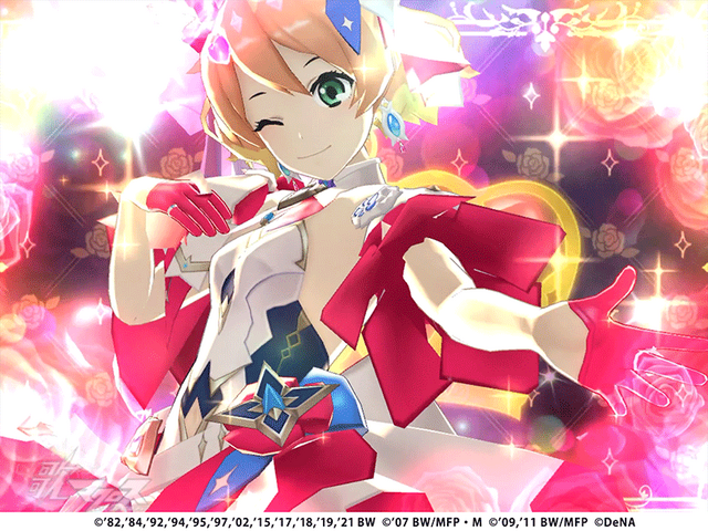 楽曲「ワルキューレはあきらめない【ユニットLIVE】」特別演出©1982,1984,1992,1994,1995,1997,2002,2015,2017,2018,2019,2021 BIGWEST©2007 BIGWEST/MACROSS F PROJECT・MBS©2009,2011 BIGWEST/MACROSS F PROJECT©DeNA Co.,Ltd.