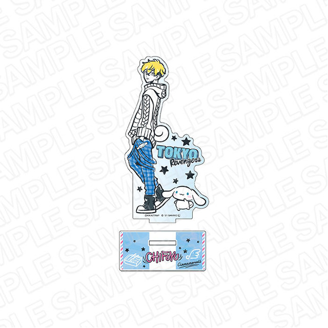 「東リベ サンリオキャラクターズコラボ」アクリルフィギュア 松野千冬・シナモロール(C)和久井健・講談社／アニメ「東京リベンジャーズ」製作委員会