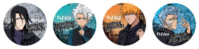 『BLEACH』オンラインくじ「BLACK & ROCK」E賞：76ｍｍ缶バッジ（全12種)(C)久保帯人／集英社・テレビ東京・dentsu・ぴえろ