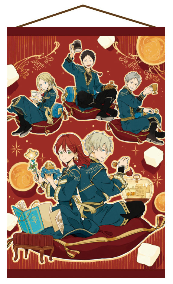 「15th Anniversary 赤髪の白雪姫コラボレーションカフェ」タペストリー(C)あきづき空太／白泉社