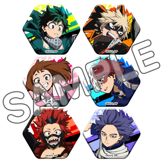 『僕のヒーローアカデミア』AGF先行販売 トレーディング六角形缶バッジ(C)堀越耕平／集英社・僕のヒーローアカデミア製作委員会