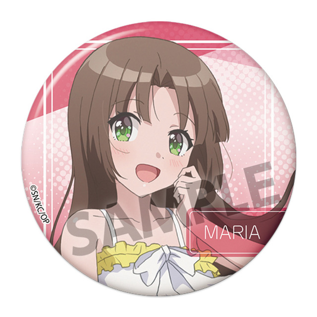 「幼なじみが絶対に負けないラブコメ 描き下ろし76mm缶バッジ ワンピース ver.」550円（税込）（C）2021 二丸修一/KADOKAWA/おさまけ製作委員会