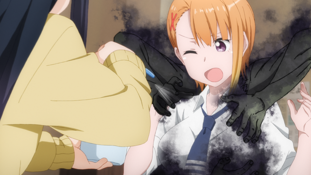 『見える子ちゃん』第2話「超見える」先行場面カット（C）泉朝樹・KADOKAWA刊／見える子ちゃん製作委員会