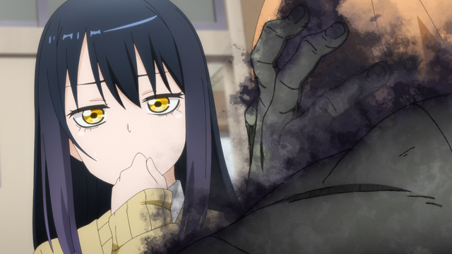『見える子ちゃん』第2話「超見える」先行場面カット（C）泉朝樹・KADOKAWA刊／見える子ちゃん製作委員会