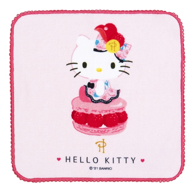 「ハローキティ×ピエール･エルメ コラボデザインシリーズ」プチタオル 770円（税込）（C）’21 SANRIO 著作（株）サンリオ