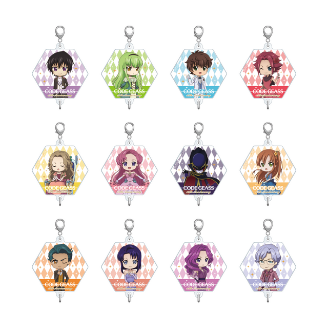 「『コードギアス 反逆のルルーシュ』15周年記念 POP UPショップ」つながるアクリルキーホルダー（C）SUNRISE／PROJECT L-GEASS　Character Design（C）2006-2017 CLAMP・ST