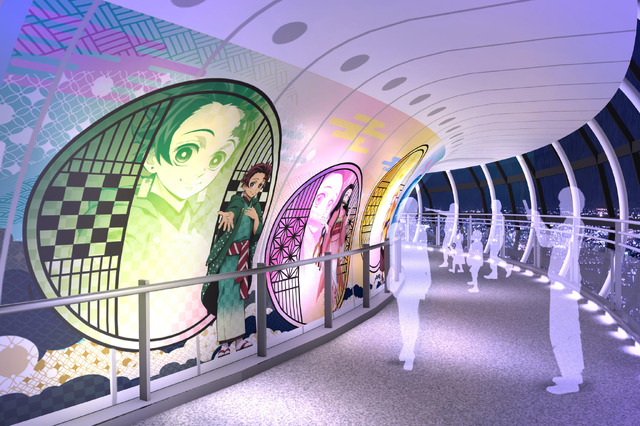 「『鬼滅の刃』 天空への願い TOKYO SKYTREE(R)」〈参〉 回廊エリア(C)吾峠呼世晴／集英社・アニプレックス・ufotable(C)TOKYO-SKYTREE