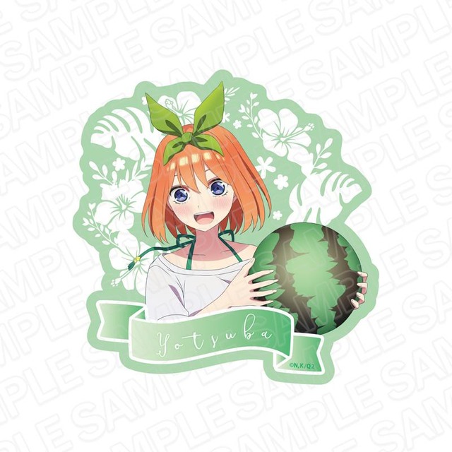 「TVアニメ『五等分の花嫁∬｣』ダイカットステッカー」四葉 水着 ver.（C）春場ねぎ・講談社／「五等分の花嫁∬」製作委員会