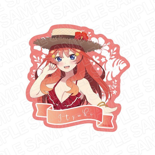 「TVアニメ『五等分の花嫁∬｣』ダイカットステッカー」五月 水着 ver.（C）春場ねぎ・講談社／「五等分の花嫁∬」製作委員会