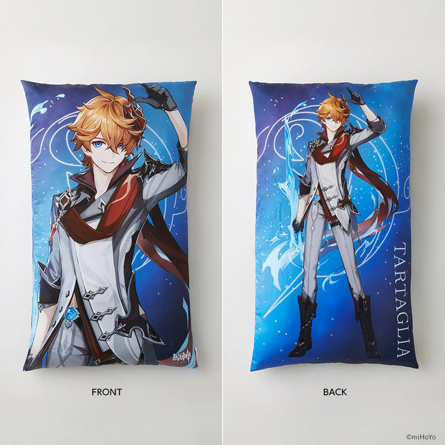 『原神』エウルア・タルタリヤの特大クッション登場！Tカード発行にあわせ、オリジナルグッズ発売決定