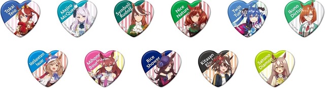 『ウマ娘 プリティーダービー Season 2』 ハート缶バッジコレクション(C)2021 アニメ「ウマ娘 プリティーダービー Season 2」製作委員会