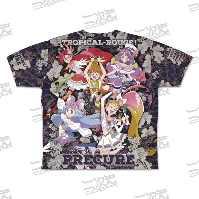 「トロピカル～ジュ！プリキュア 両面フルグラフィックTシャツ」6,600円（税込）（C）ABC-A･東映アニメーション