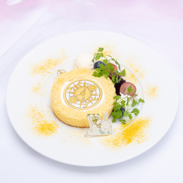 「カードキャプターさくらカフェ」ユナ・D・海渡の懐中時計ロールケーキ（C）CLAMP・ST/講談社・NEP・NHK