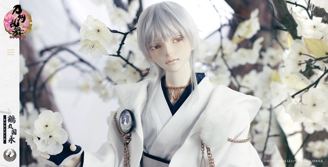 「『刀剣乱舞-ONLINE-』鶴丸国永 キャストドール」248,380円（税込）（C）2015 EXNOA LLC/Nitroplus