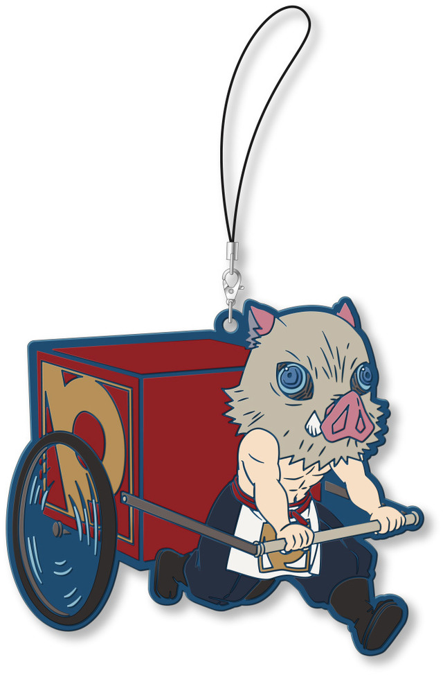 「鬼滅の刃×ピザーラ」オリジナルラバーストラップ(C)吾峠呼世晴／集英社・アニプレックス・ufotable