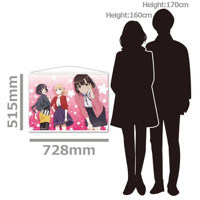 劇場版「冴えない彼女の育てかた Fine」 B2タペストリーB［恵＆英梨々＆詩羽］（C）2019 丸戸史明・深崎暮人・KADOKAWA ファンタジア文庫刊／映画も冴えない製作委員会