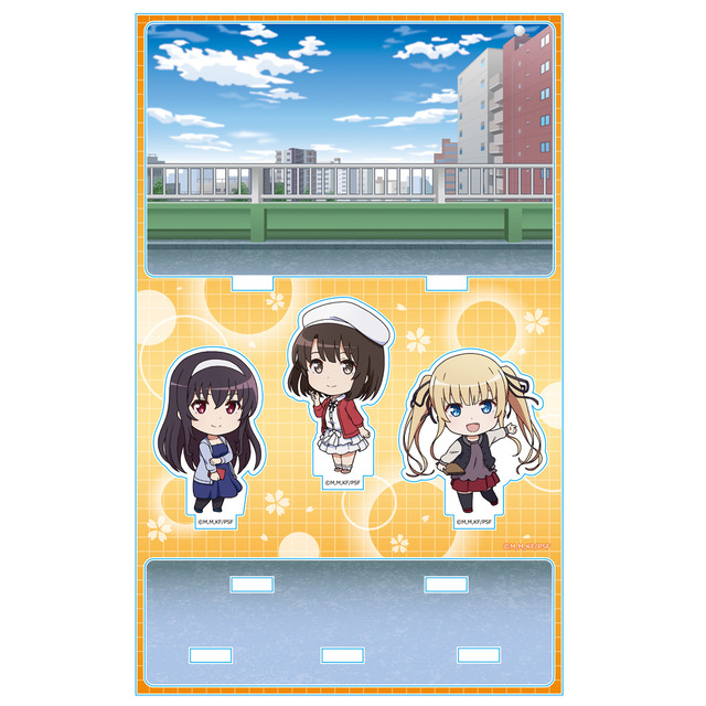 劇場版「冴えない彼女の育てかた Fine」 アクリルジオラマB[恵＆英梨々＆詩羽]（C）2019 丸戸史明・深崎暮人・KADOKAWA ファンタジア文庫刊／映画も冴えない製作委員会