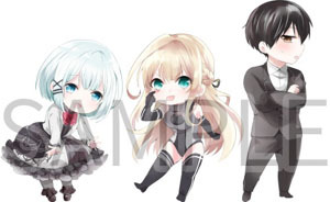 「探偵はもう、死んでいる。」麦子描き下ろし アクリルキーホルダー3種セット A(C99)（C）Mugiko 2021 （C）Nigozyu 2021