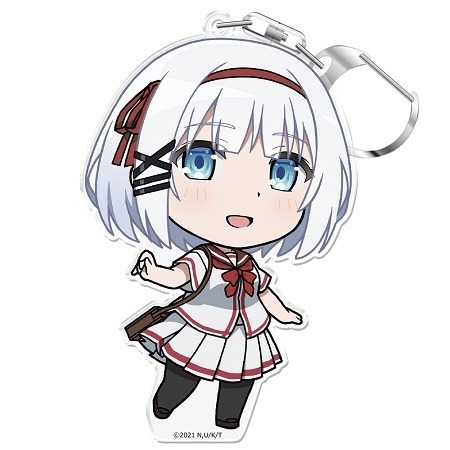 探偵はもう、死んでいる。 ぷにこれ！キーホルダー(スタンド付) シエスタ 制服ver.　(C)2021 二語十・うみぼうず/KADOKAWA/たんもし製作委員会