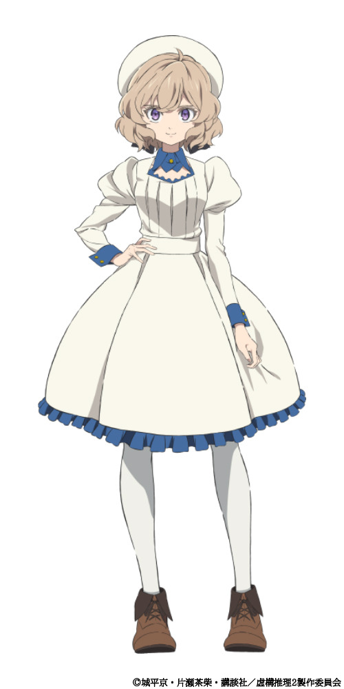 「TVアニメ『虚構推理 Season2』岩永琴子キャラクタービジュアル」（C）城平京・片瀬茶柴・講談社／虚構推理2製作委員会