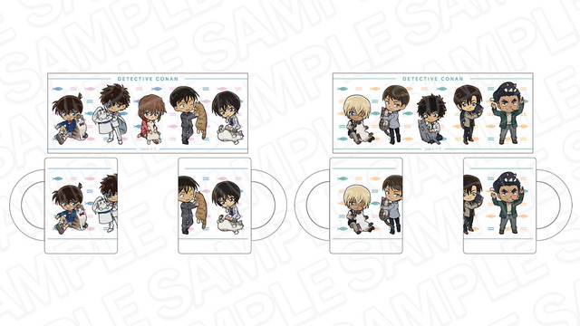 「マグカップ デフォルメねこ ver.」各1,650円（税込）（C）青山剛昌／小学館・読売テレビ・TMS 1996