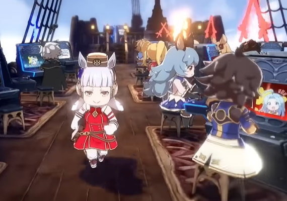 『ウマ娘』ゴールドシップ、まずは『グラブルVS』に登場！ターフから一転、騎空艇を駆ける