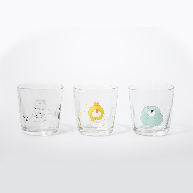 「一番くじ 夏目友人帳 発売記念～ニャンコ先生と読書の時間展～」手びねり風グラス(全3種)（C）緑川ゆき・白泉社／「夏目友人帳」製作委員会