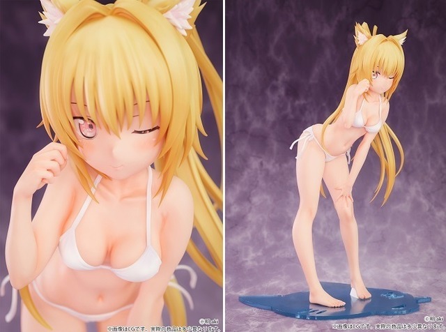 ケモミミ学園「小日向 奈菜美」illustrated by 明 aki 追視アイver. 1/5スケール 塗装済み完成品フィギュア　(C)明 aki