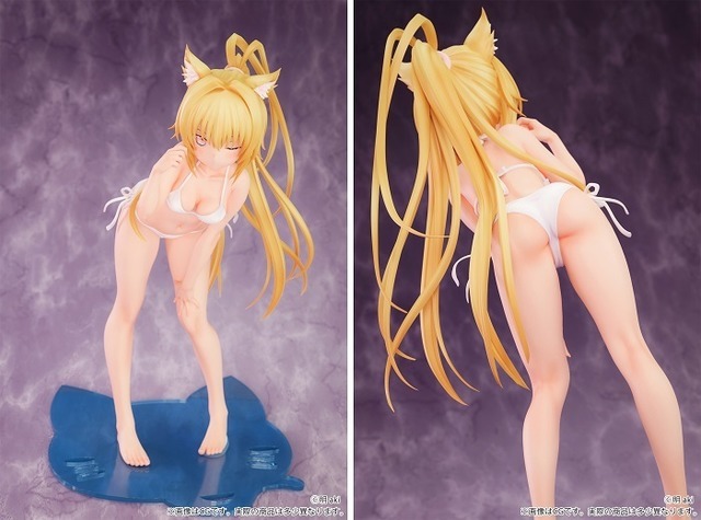 ケモミミ学園「小日向 奈菜美」illustrated by 明 aki 追視アイver. 1/5スケール 塗装済み完成品フィギュア　(C)明 aki