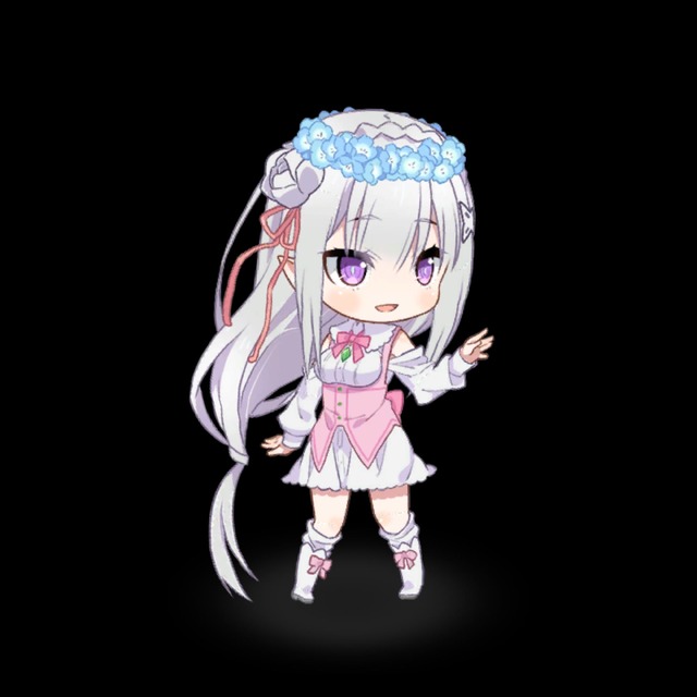 「【とっておきの花畑】エミリア★3」（C）長月達平・株式会社KADOKAWA刊／Re:ゼロから始める異世界生活2製作委員会（C）SEGA