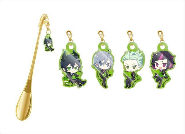 アクリルチャーム付きマドラー＜ディアソムニア寮（ランダム 4 種）＞900 円（税込 990 円）（C）Disney