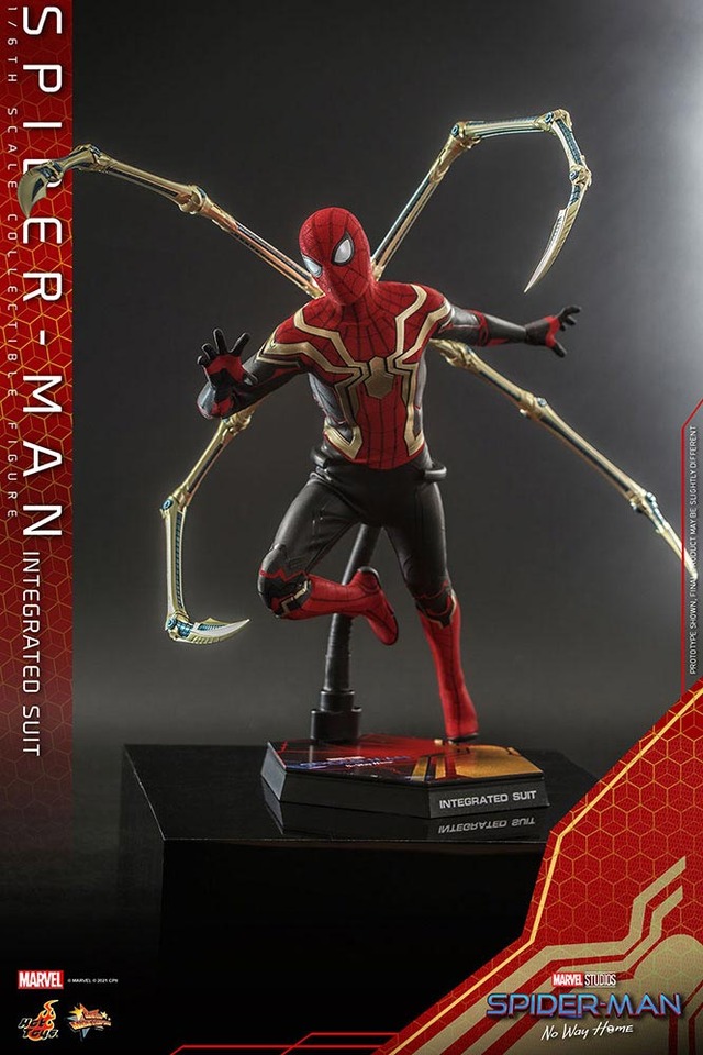 「【ムービー・マスターピース】『スパイダーマン：ノー・ウェイ・ホーム』1/6スケールフィギュア スパイダーマン（インテグレーテッドスーツ版）」（C）MARVEL （C）2021 CPII.