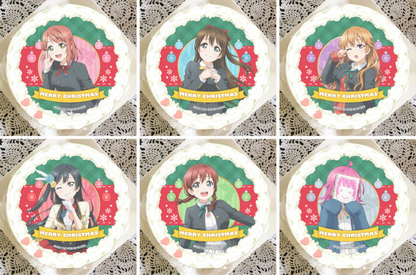 『ラブライブ！虹ヶ咲学園スクールアイドル同好会』クリスマスプリケーキ（C）2020 PL!N （C）KG （C）S （C）BUSHI