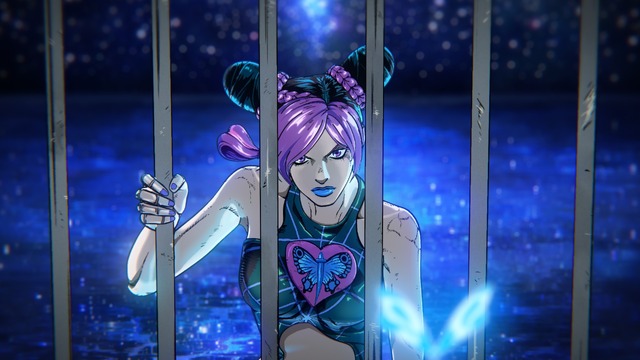 『ジョジョの奇妙な冒険 ストーンオーシャン』OP映像カット（C）LUCKY LAND COMMUNICATIONS/集英社・ジョジョの奇妙な冒険 SO 製作委員会