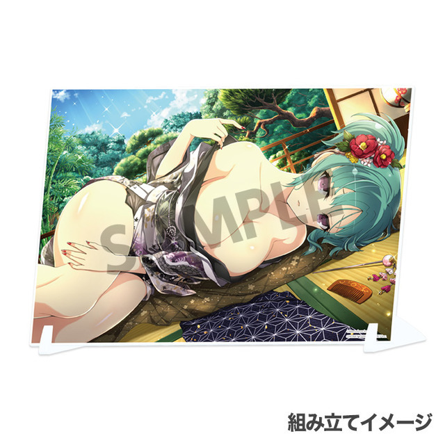 『シノビマスター 閃乱カグラ NEW LINK ビジュアルアクリルプレート』芭蕉（伝説爆乳祭）(C)Marvelous Inc.(C)HONEY PARADE GAMES Inc.