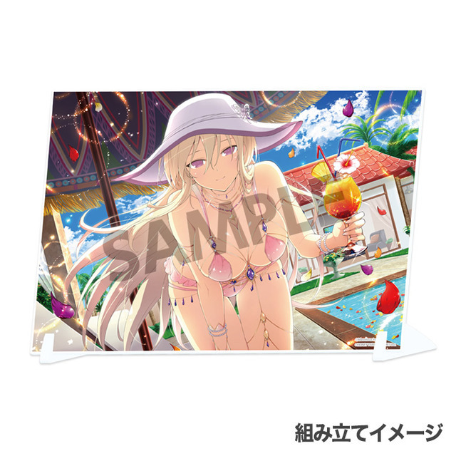『シノビマスター 閃乱カグラ NEW LINK ビジュアルアクリルプレート』麗王（水着2019）(C)Marvelous Inc.(C)HONEY PARADE GAMES Inc.