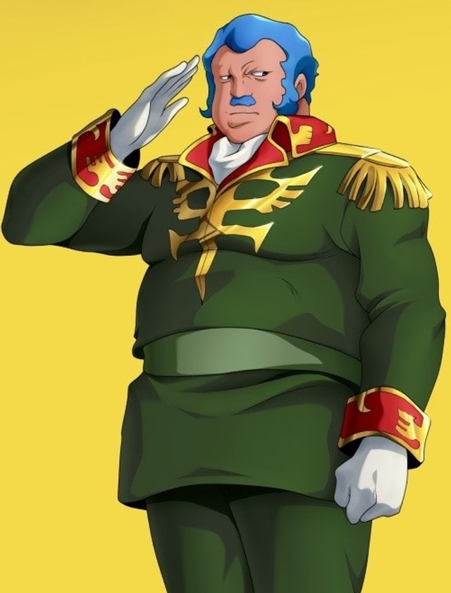 「来たれ！PA-3パイロット募集キャンペーン」コンスコン少将（C）創通・サンライズ