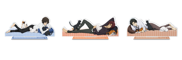 「C賞：アクリルスタンドフィギュア（全3種）」 1回660円（税込）（C）朝霧カフカ・春河35/ＫＡＤＯＫＡＷＡ/文豪ストレイドッグス製作委員会